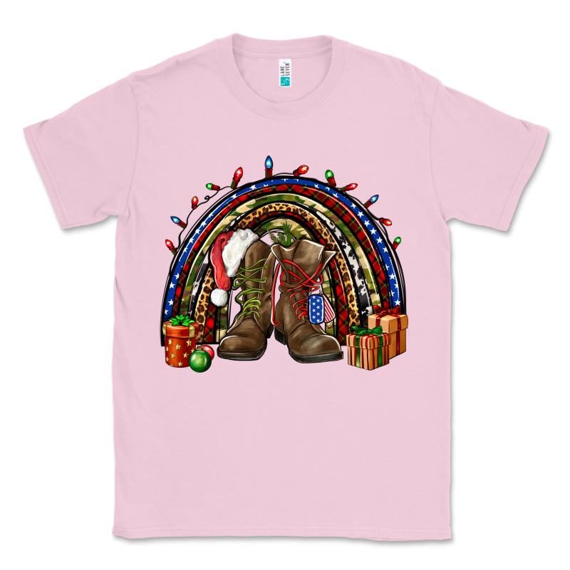 Army Christmas Rainbow Classic Tee by NancyCooperArtShop | Teevron