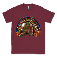 Burgundy Army Christmas rainbow Classic Tee - NancyCooperArtShop