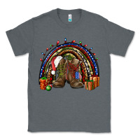 Charcoal Heather Army Christmas rainbow Classic Tee - NancyCooperArtShop