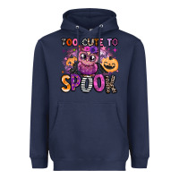 Navy wicked cute too cute to spook Heavyweight Hoodie - BarkalooDesign