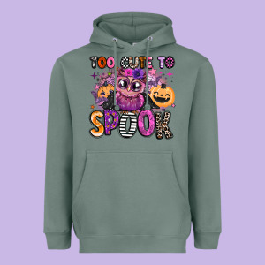 Wicked Cute Too Cute To Spook Heavyweight Hoodie Designed By Barkaloodesign