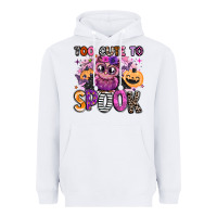 White wicked cute too cute to spook Heavyweight Hoodie - BarkalooDesign