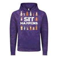Cloud Purple Dog Funny S It Happens Pet Sitting Design Vintage Hoodie - trangStudio