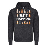 Vintage Black Dog Funny S It Happens Pet Sitting Design Vintage Hoodie - trangStudio
