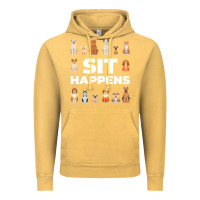 Vintage Mustard Dog Funny S It Happens Pet Sitting Design Vintage Hoodie - trangStudio