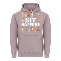 Vintage Zinc Dog Funny S It Happens Pet Sitting Design Vintage Hoodie - trangStudio