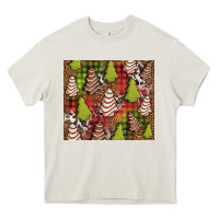 Cream Christmas cakes western Heavy Core Tee - Jasminsmagicworld