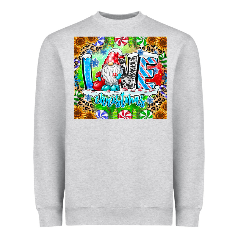 Love Christmas Gnome Heavyweight Sweatshirt by CowhideDigitalArt | Teevron