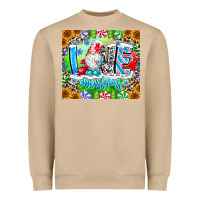 Mushroom Love Christmas gnome Heavyweight Sweatshirt - CowhideDigitalArt