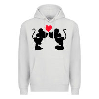 Dove Grey Minnie Mouse Premium Hoodie - CowhideDigitalArt