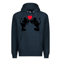 Navy Minnie Mouse Premium Hoodie - CowhideDigitalArt