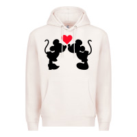 Pale Pink Minnie Mouse Premium Hoodie - CowhideDigitalArt