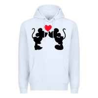 White Minnie Mouse Premium Hoodie - CowhideDigitalArt