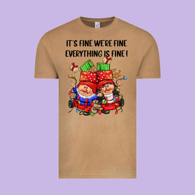 Its Fine Were Fine Everything Is Fine Vintage Tee Designed By Cowgirlartshop