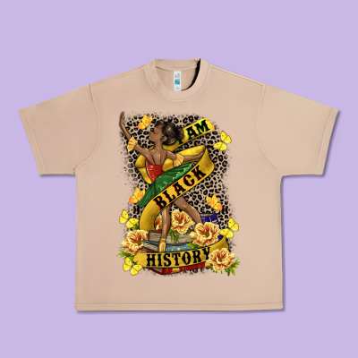 I Am Black History Urban Heavy Tee Designed By Cowgirlartshop