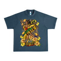 Midnight Navy i am black history Urban Heavy Tee - CowGirlArtShop