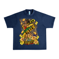 Navy i am black history Urban Heavy Tee - CowGirlArtShop