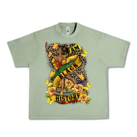 Oil Green i am black history Urban Heavy Tee - CowGirlArtShop