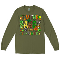 Army Green I'm the sassy one St. Patrick's Long Sleeve Tee - HowdyJamesFarm