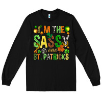 Black I'm the sassy one St. Patrick's Long Sleeve Tee - HowdyJamesFarm