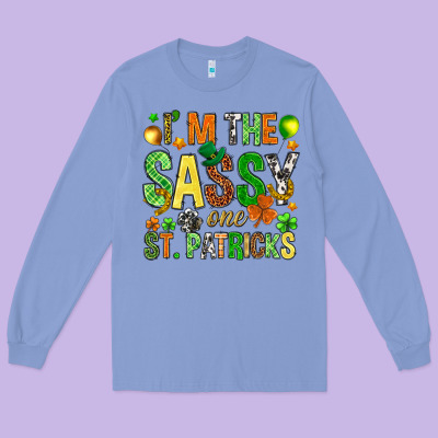 I'm The Sassy One St. Patrick's Long Sleeve Tee Designed By Howdyjamesfarm
