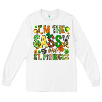 White I'm the sassy one St. Patrick's Long Sleeve Tee - HowdyJamesFarm