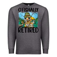 Charcoal Heather o' fishally retired Premium Sweatshirt - BarkalooDesign