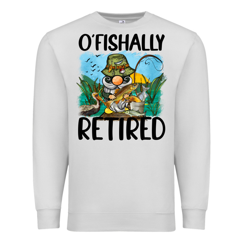 O' Fishally Retired Premium Sweatshirt by BarkalooDesign | Teevron