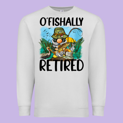 O' Fishally Retired Premium Sweatshirt Designed By Barkaloodesign