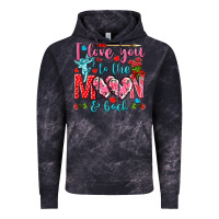 Cloud Black I love you to the moon and back Valentine's Day Vintage Hoodie - HowdyJamesFarm