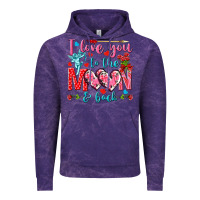 Cloud Purple I love you to the moon and back Valentine's Day Vintage Hoodie - HowdyJamesFarm