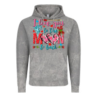 Cloud Rock I love you to the moon and back Valentine's Day Vintage Hoodie - HowdyJamesFarm