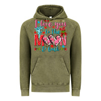 Vintage Olive I love you to the moon and back Valentine's Day Vintage Hoodie - HowdyJamesFarm