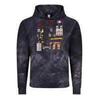 Cloud Black paris bonjour eiffel tower paris lover paris traveling vacay Vintage Hoodie - trangStudio