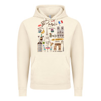 Vintage Artic paris bonjour eiffel tower paris lover paris traveling vacay Vintage Hoodie - trangStudio