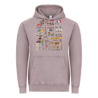 Vintage Zinc paris bonjour eiffel tower paris lover paris traveling vacay Vintage Hoodie - trangStudio