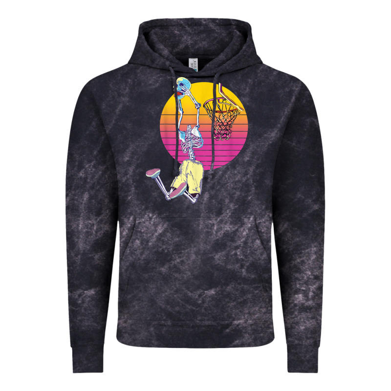 Basketball Player Halloween Pumpkin Skeletons Kids Boys Vintage Hoodie by trangStudio | Teevron