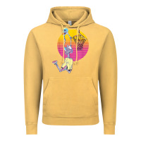 Vintage Mustard basketball player halloween pumpkin skeletons kids boys Vintage Hoodie - trangStudio