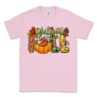 Bubblegum Pink Welcome Fall Classic Tee - NancyCooperArtShop