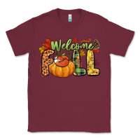 Burgundy Welcome Fall Classic Tee - NancyCooperArtShop