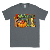 Charcoal Heather Welcome Fall Classic Tee - NancyCooperArtShop
