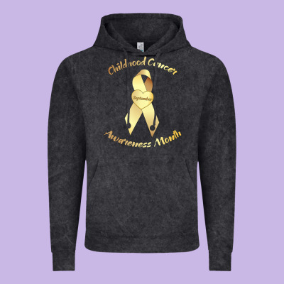 Childhood Cancer Awareness Children Cure Kids Vintage Hoodie Designed By Designpulse