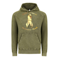 Vintage Olive childhood cancer awareness children cure kids Vintage Hoodie - DesignPulse