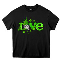Black love st patricks gnome Heavy Core Tee - Jasminsmagicworld
