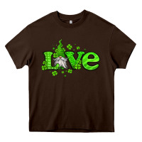 Chocolate Brown love st patricks gnome Heavy Core Tee - Jasminsmagicworld