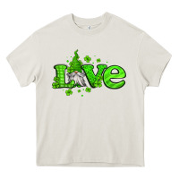 Cream love st patricks gnome Heavy Core Tee - Jasminsmagicworld