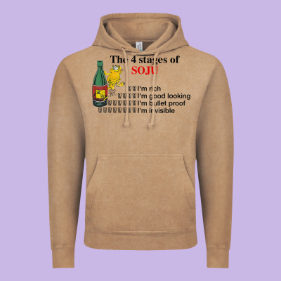 The 4 Stages Of Soju I'm Rich I'm Good Looking T Shirt Vintage Hoodie Designed By Designpulse