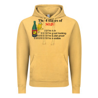 Vintage Mustard the 4 stages of soju i'm rich i'm good looking t shirt Vintage Hoodie - DesignPulse