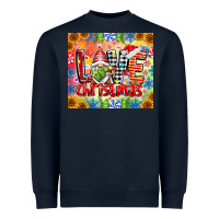 Navy Love Christmas gnome Heavyweight Sweatshirt - CowhideDigitalArt