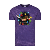 Cloud Purple christmas black angus gnome Vintage Tee - CowGirlArtShop